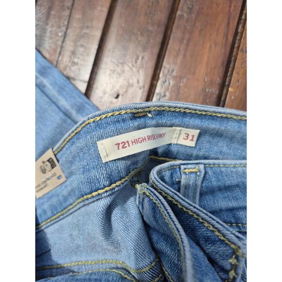 Levi's 721 High Rise Skinny Utility Women's Jeans 31x28 $69 MSRP NWT - Picture 8 of 9